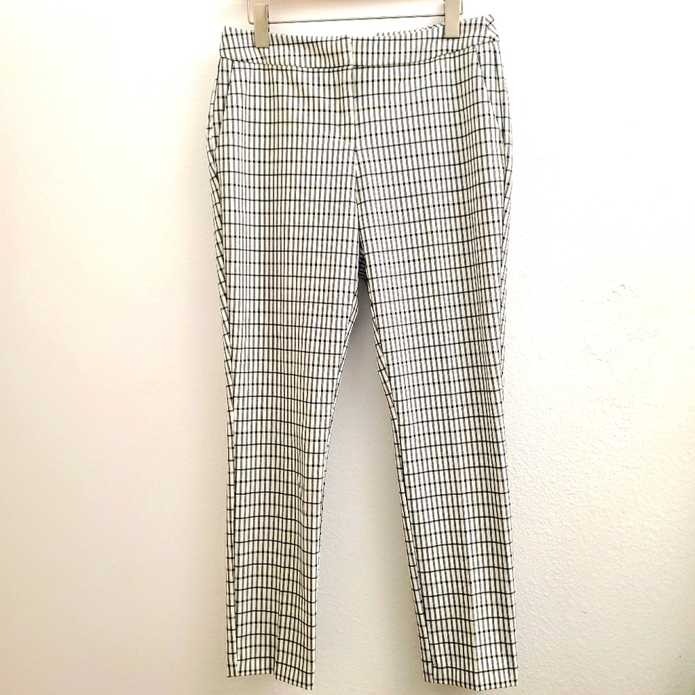 NWOT Rachel Zoe Plaid Career Slim Ankle Pants J115